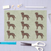 Papier Mousseline Chocolat Labrador Retriever Lab Chien Imprimer Mot (Artisanat)