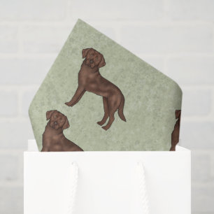 Papier Mousseline Chocolat Labrador Retriever Lab Chien Imprimer Mot
