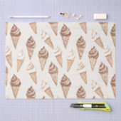 Papier Mousseline Chocolat Mocha Ice Cream Cones Anniversaire (Artisanat)