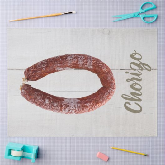 Papier Mousseline Chorizo Saucisson (Artisanat)