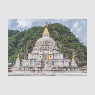 Papier Mousseline Chorten Kora - Bhoutan oriental, Himalaya, Asie