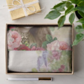 Papier Mousseline Chou victorien Rose femme Floral Tissu Papier (Cadeau)