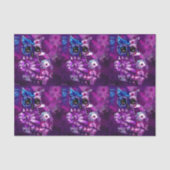 Papier Mousseline Chouette Abstraite Whimsical Purple Bird Decoupage (Recto)