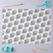 Papier Mousseline Chouette (blanche) - Papier de tissus (Artisanat)