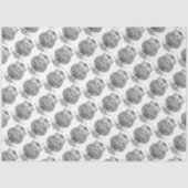 Papier Mousseline Chouette (blanche) - Papier de tissus (Recto)