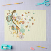 Papier Mousseline Chouette d'automne (Artisanat)