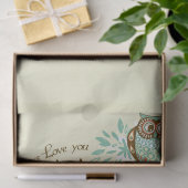 Papier Mousseline Chouette d'automne (Cadeau)