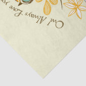 Papier Mousseline Chouette d'automne (Détail)