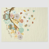 Papier Mousseline Chouette d'automne (Recto)