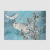 Papier Mousseline Chouette des neiges (Recto)