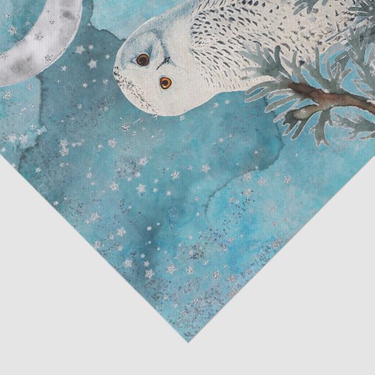 Papier Mousseline Chouette des neiges (Détail)