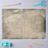 Papier Mousseline Chouette d'Halloween et Citrouille Déplaisant Vint (Artisanat)