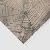 Papier Mousseline Chouette d'Halloween et Citrouille Déplaisant Vint (Détail)