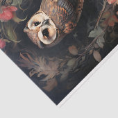 Papier Mousseline Chouette en fleurs 4 papier découpage (Détail)