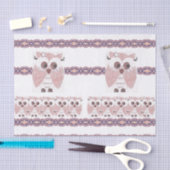 Papier Mousseline Chouette en papier de tissu décoratif (Artisanat)