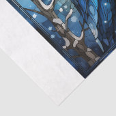 Papier Mousseline Chouette en verre tendu (Détail)