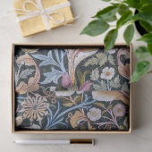 Papier Mousseline Chouette et fleurs, William Morris (Cadeau)