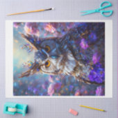 Papier Mousseline Chouette florale (Artisanat)