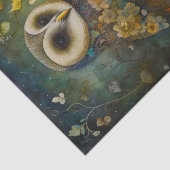 Papier Mousseline Chouette florale décorative (Détail)