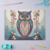 Papier Mousseline Chouette lunaire (Artisanat)