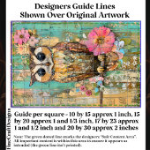 Papier Mousseline Chouette multimédia mixte texturée, DJ3R rustique 