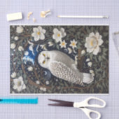 Papier Mousseline Chouette neigeuse Moonlight Moonflowers (Artisanat)