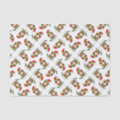 Papier Mousseline Chouette Noël Mignonne Vacances amusantes (Recto)