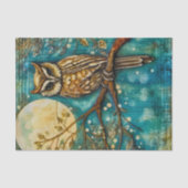 Papier Mousseline Chouette vintage (Recto)