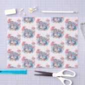 Papier Mousseline Chouettes amoureuses assis sur une branche d'arbre (Artisanat)