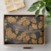 Papier Mousseline Chouettes d'automne sur noir (Cadeau)