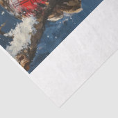 Papier Mousseline Chouettes d'hiver (Détail)