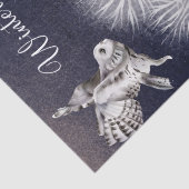 Papier Mousseline Chouettes d'hiver de Noël (Détail)