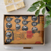 Papier Mousseline Chouettes éffrayantes Halloween Trick Ou Treat Bal (Cadeau)