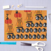 Papier Mousseline Chouettes éffrayantes Halloween Trick Ou Treat Bal (Artisanat)