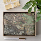 Papier Mousseline Chouettes en batik 10lb Papier Tissu, blanc (Cadeau)