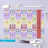 Papier Mousseline Chouettes mignonnes, Chouette Motif, Chouettes col (Artisanat)