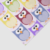 Papier Mousseline Chouettes mignonnes, Chouette Motif, Chouettes pou (Détail)