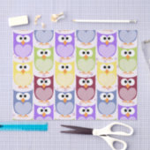 Papier Mousseline Chouettes mignonnes, Chouette Motif, Chouettes pou (Artisanat)