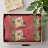 Papier Mousseline Chow Chow Noël (Cadeau)