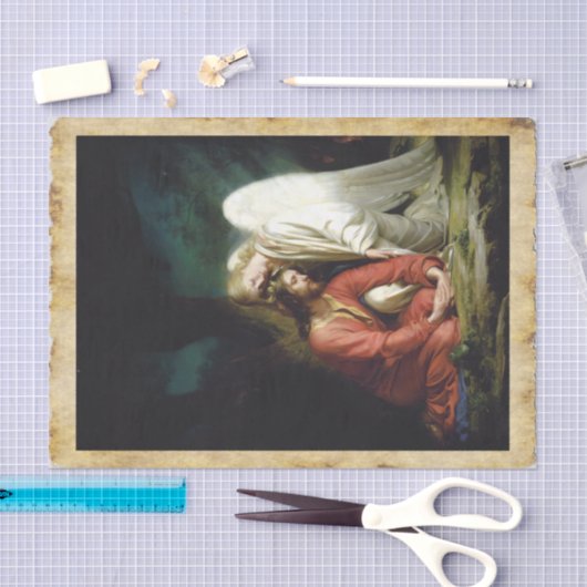 Papier Mousseline Christ à Gethsémani, Découpage (Artisanat)