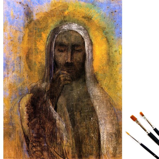 Papier Mousseline Christ en silence par Odilon Redon Tissue Paper
