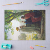 Papier Mousseline Christ et la femme samaritaine par Carl Bloch (Artisanat)