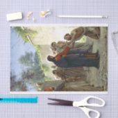 Papier Mousseline Christ guérir l'homme aveugle (Artisanat)