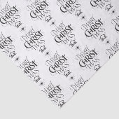 Papier Mousseline Christian Callirgaphy Joyeux Noël Jesus Chalk (Détail)