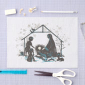 Papier Mousseline Christian Saint Bébé Jésus Noël Nativité Scène (Artisanat)