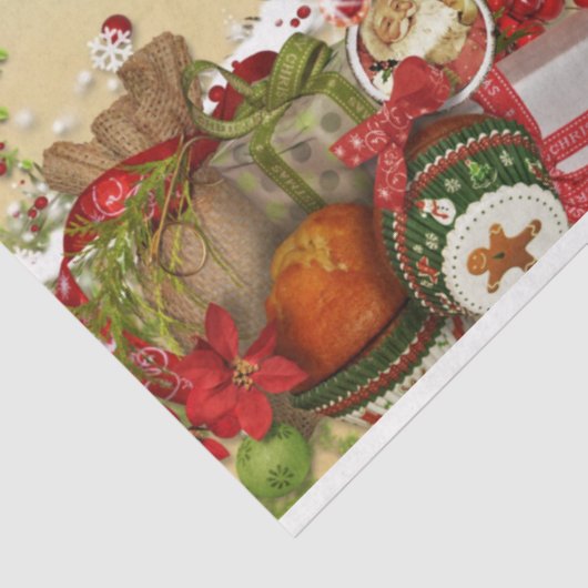 Papier Mousseline Christmas Berries Design Series 5 (Détail)