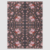 Papier Mousseline Christmas Cat With Santa Hat (Recto)