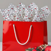 Papier Mousseline Christmas Cats Pattern