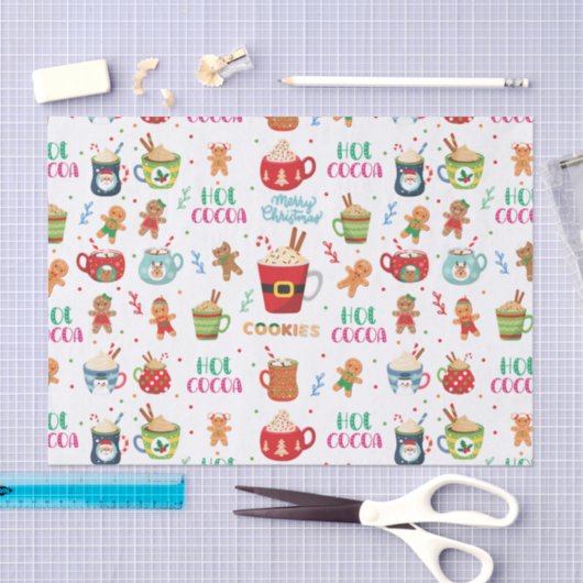 Papier Mousseline Christmas Cococoa, Ginger Cookies (Artisanat)