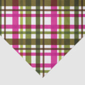 Papier Mousseline Christmas Colours Plaid Pink Green (Détail)